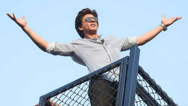 In pics: 'Pathaan' star Shah Rukh Khan shakes hands, blows flying