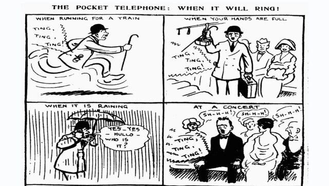 'Scarcely believable': Shashi Tharoor shares 1919 cartoon of 'pocket telephone'; internet amazed