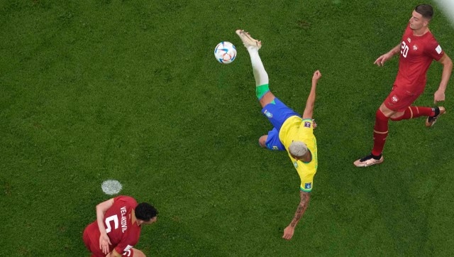 Watch Brazil S Richarlison Scores Scissor Kick At Fifa World Cup Vs Serbia