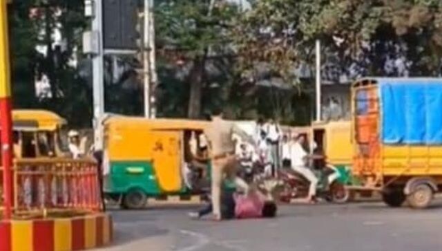 Karnataka police shares ‘fact- check’ on viral video of police officer kicking a man