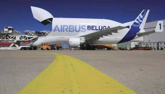Inside Airbus Beluga the worlds largest aircraft which has landed in Mumbai