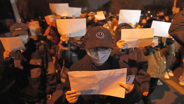 在中国，白纸如何成为抗议的象征