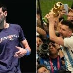 Lionel Messi Kisses His Trophy While Celebrating Win at FIFA World Cup –  Footwear News