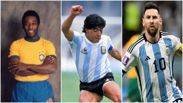Messi vs Maradona vs Pele: Who is the greatest to wear No 10 jersey?