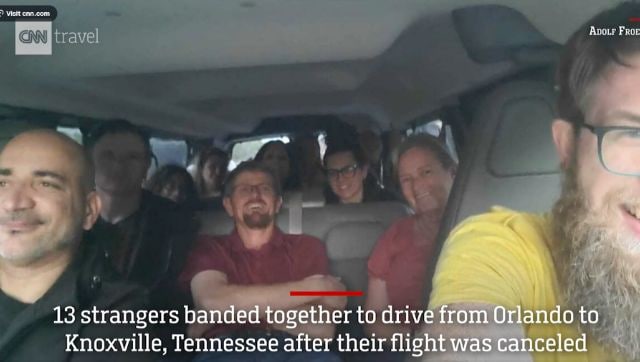 After their flight bought cancelled, this is how 13 strangers determined to achieve their vacation spot After their flight bought cancelled, this is how 13 strangers determined to achieve their vacation spot