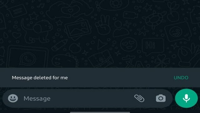 Explained What is WhatsApps undo delete for me feature How to use it