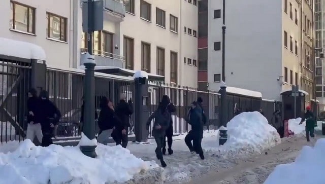 WATCH: Anger over favouring Ukraine? Masked men throw sledgehammers at Finland Embassy in Russia