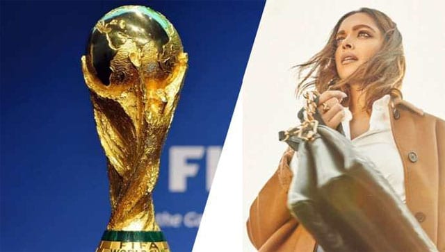 Deepika Padukone Unveiling Golden Trophy at FIFA World Cup Brings