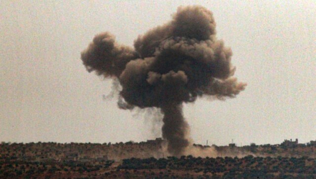 Several killed as drone bombs Iranian convoy carrying weapons in Syria Several killed as drone bombs Iranian convoy carrying weapons in Syria