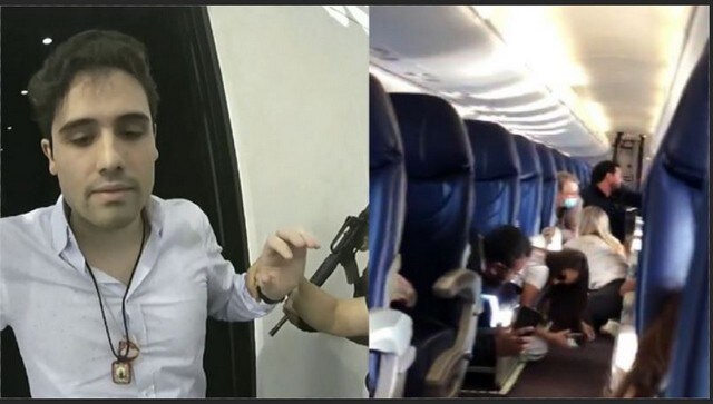 WATCH: Drug cartel gunmen attack Mexican passenger plane over arrest of El Chapo's son