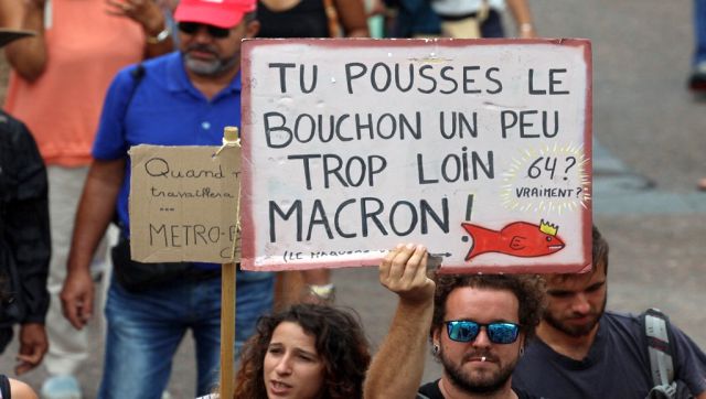 Explained Frances nationwide strikes over Emmanuel Macrons pension reforms