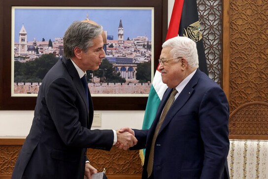 Blinken reiterates US support for two-state solution as he meets Palestinian president Mahmoud Abbas Blinken reiterates US support for two-state solution as he meets Palestinian president Mahmoud Abbas