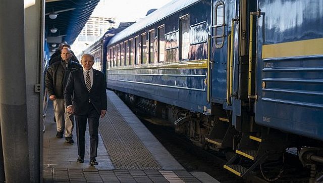 Darkened plane and silent overnight train: How Joe Biden reached Kyiv in secret