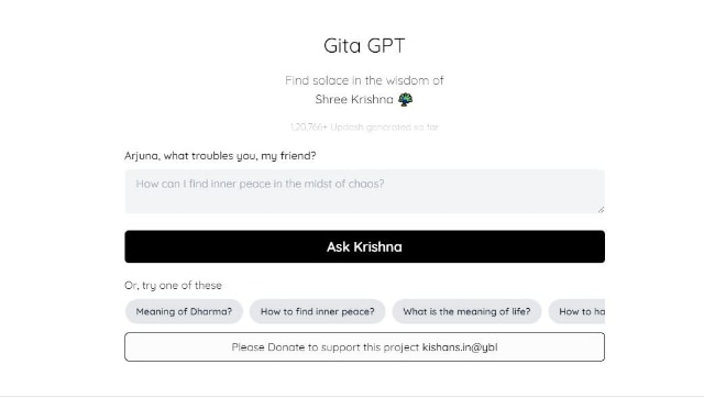 AI turns spiritual Meet GitaGPT an AI bot inspired by the Bhagavad Gita made by a Google employee