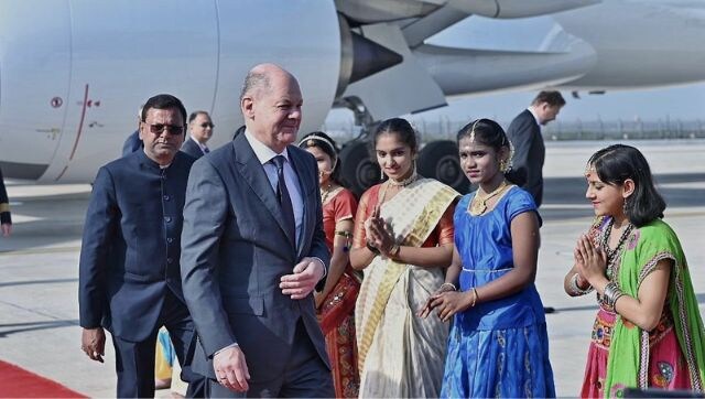 German Chancellor Scholz arrives in India on 2-day visit German Chancellor Scholz arrives in India on 2-day visit