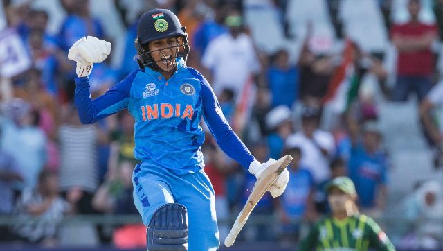 Jemimah Rodrigues rocks with the bat in India's win over Pakistan