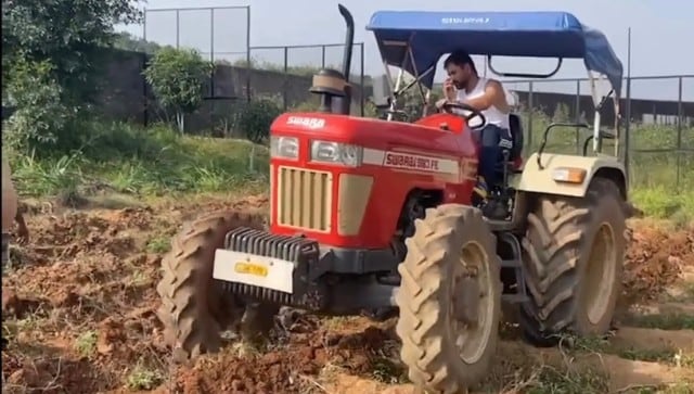 Watch: MS Dhoni learns to drive a tractor at his Ranchi farmhouse