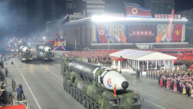 In Pics At 75 North Korea showcases biggest ever posse of nuclear weapons