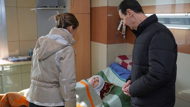 syrian president earthquake victims