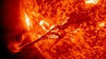WATCH: Huge portion of the Sun breaks off from the surface, swirls around its North Pole