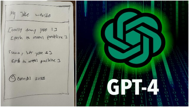 Code Comfort: Man draws website idea on a napkin, shows GPT-4, AI bot codes it in seconds
