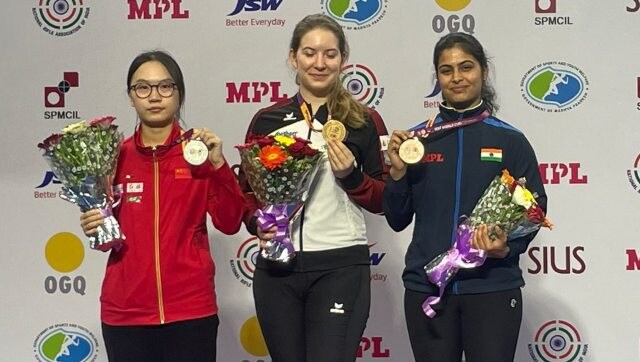 Shooting World Cup: Manu Bhaker wins India’s sixth medal, China claims sixth gold