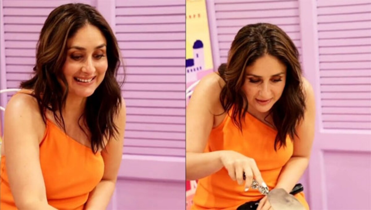 Xx Kareena Kapoor Video - Watch Kareena Kapoor's epic reaction after seeing 'shoe-shaped' cake at  event