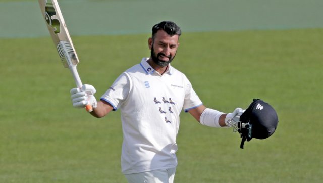 Watch: Pujara slams another hundred for Sussex