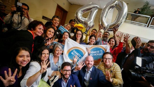 Chile’s Congress approves bill reducing work week to 40 hours from 45 hours