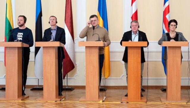 Top European diplomats visit Ukraine to show support for war-torn nation