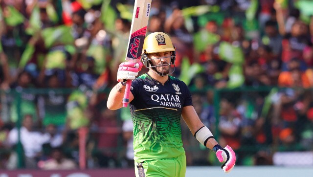 IPL: Du Plessis brings up major milestone during RCB-RR clash in Bengaluru