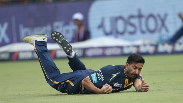 TATA IPL 2023: Mohit Sharma takes cracking catch in KKR vs GT, watch video