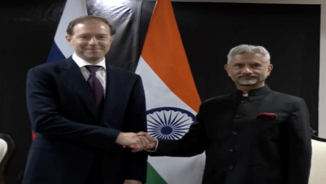 S Jaishankar meets Russian Deputy PM Denis Manturov S Jaishankar meets Russian Deputy PM Denis Manturov