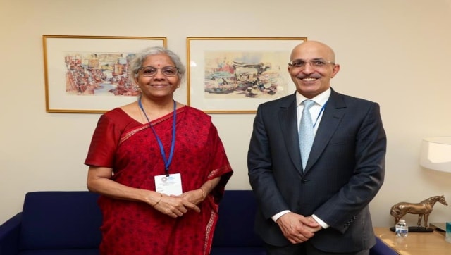 FM Nirmala Sitharaman meets Saudi counterpart Mohammed Aljadaan; global debt crisis, G20 agenda discussed FM Nirmala Sitharaman meets Saudi counterpart Mohammed Aljadaan; global debt crisis, G20 agenda discussed