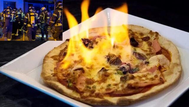 Trick Gone Wrong: Two including customer die after 'flaming' pizza causes fire at Madrid diner Trick Gone Wrong: Two including customer die after 'flaming' pizza causes fire at Madrid diner