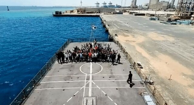 Operation Kaveri: First batch of stranded Indians leave conflict-torn Sudan for Jeddah on INS Sumedha