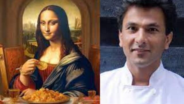 Chef's AI-made image of Mona Lisa enjoying Indian food has the internet talking