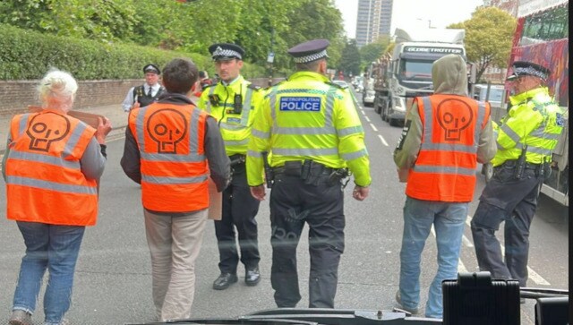 'Just Stop Oil' protestors block England cricket team's bus on the way to Lord's