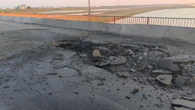 Ukraine strikes Chonhar road bridge connecting Crimea with Russian-held parts of Kherson