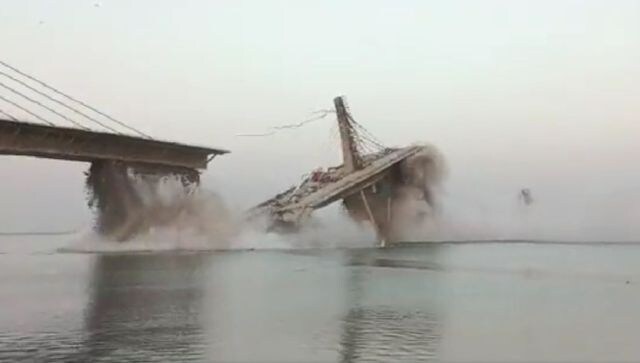 WATCH: Under-construction bridge collapses in Bihar's Bhagalpur WATCH: Under-construction bridge collapses in Bihar's Bhagalpur