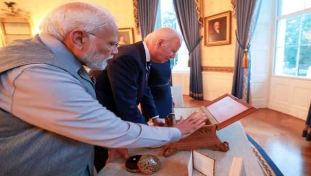 Modi in US: PM gifts Bidens a sandalwood box and a green diamond. But ...