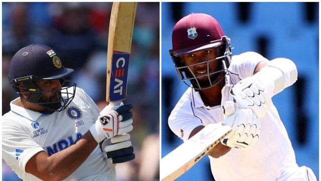 IND vs WI HIghlights: IND 80/0 at stumps, trail by 70