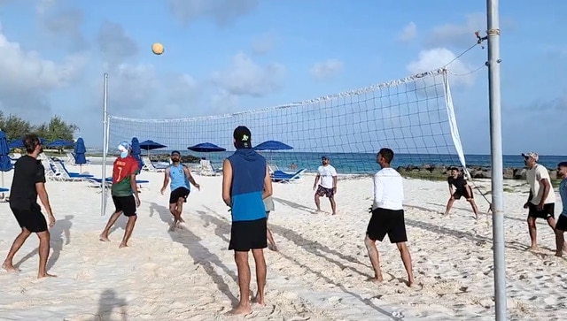 Watch: Team India enjoys beach volleyball day out after reaching Barbados