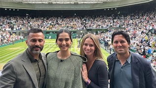 What an incredible historical match to watch,' says Sonam Kapoor as she  graces Wimbledon finals with Anand Ahuja-Entertainment News , Firstpost