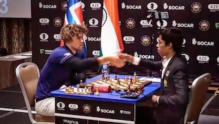 Crypto Cup: Rameshbabu Praggnanandha beats world champion Magnus