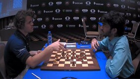 World Chess Champion Magnus Carlsen begins match with black against Anish  Giri in UN-backed campaign targeting racial discrimination-Sports News ,  Firstpost