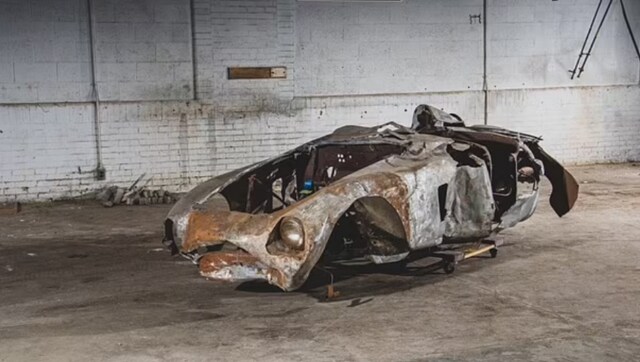 Burnt-Out Ferrari Ignites Auction: Fire damaged Ferrari wreckage from 1960s sells for £1.5 Million