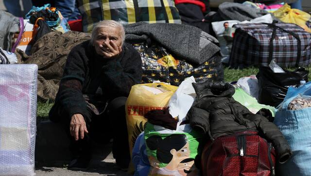 Armenien behauptet, dass fast alle ethnischen Armenier Berg-Karabach seit ...