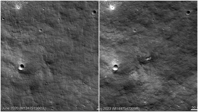 Luna 25 Crash NASA's Lunar Orbiter discovers possible site where Russian Landrover crashed