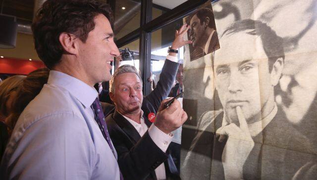 Pierre Trudeau and his son justin trudeau